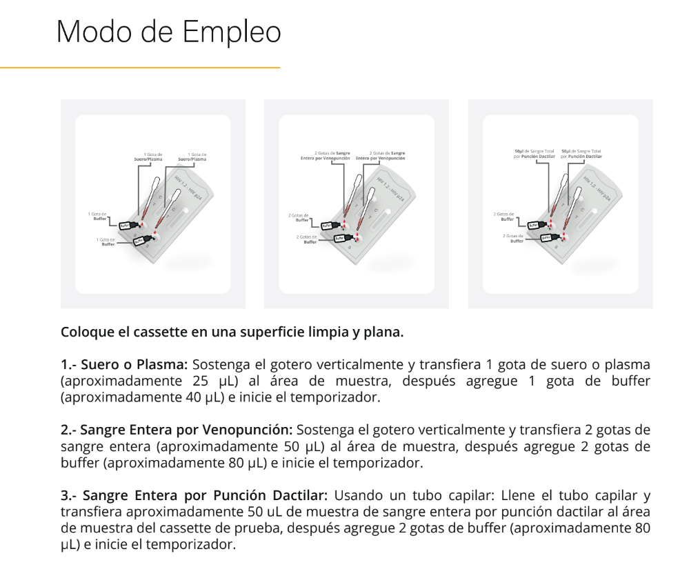 CERTUM | Prueba para detección de anticuerpos de VIH (1, 2) y antígeno (p24) de cuarta generación en cassette - Caja c/ 25 piezas