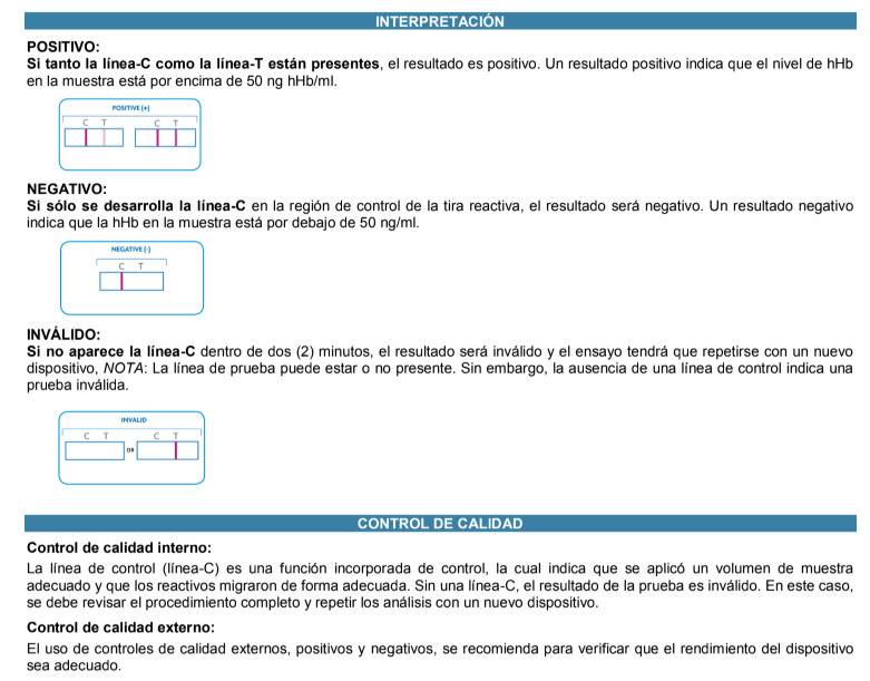 Prueba iFOB Plus para detección de sangre oculta en heces - caja con 20 pruebas - Instant-View