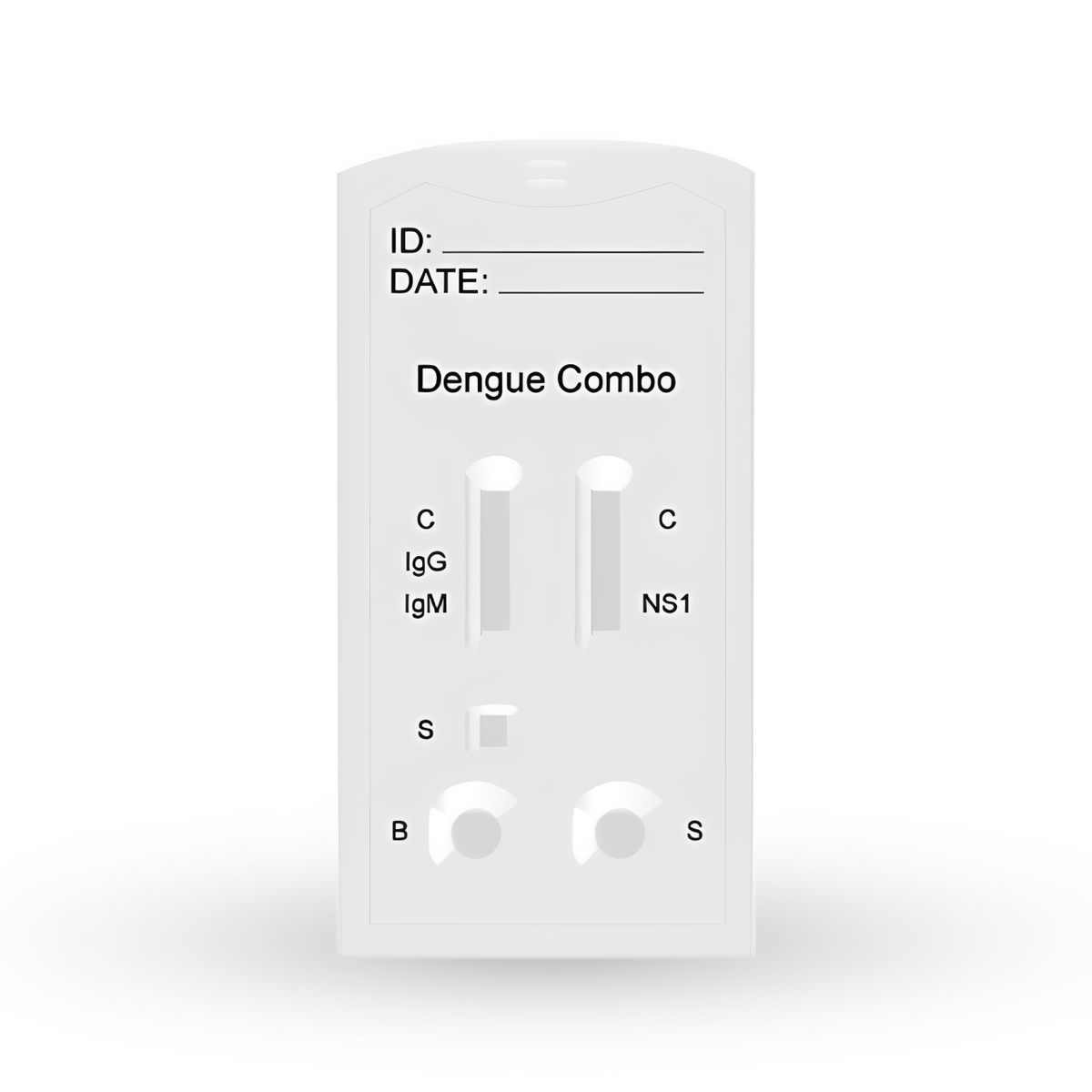 Prueba Dengue Combo para detección de Antígeno (NS1) y Antícuerpos (IgG/IgM) en cassette - CERTUM - Caja con 25 piezas PRUEBA RAPIDA CERTUM México