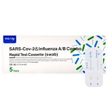 PRUEBAS SARS COV-2 & INFLUENZA A/B COMBO - Caja con 5 pruebas - REALY