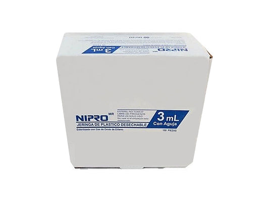 JERINGA AZUL 3 ML 23X25 - NIPRO