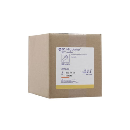 Tubo Bd Microtainer amarillo Con Activador De Coagulación SST- Caja con 200 Pzas