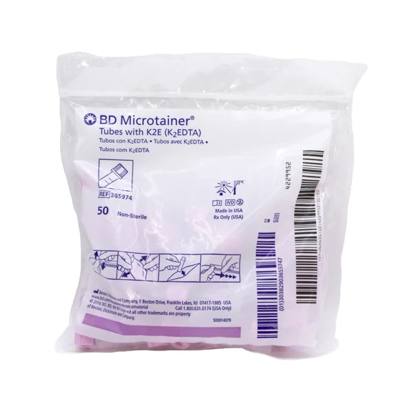 Tubo Bd Microtainer Lila Con Edtak2 500 ml