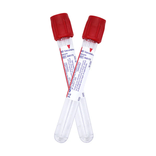 BD | Tubo ROJO al vacío con Activador de Coágulo 13×100 mm 6 ml - Gradilla con 100 Tubos