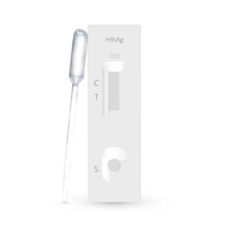 Prueba para detección del Antígeno de Hepatitis B (HBsAg) en cassette - Caja con 40 piezas - Certum