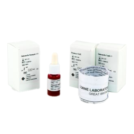 Prueba Lorne Rosa de Bengala para detección de anticuerpos contra Brucella en Reactivo - kit con 1 prueba (5 mL) y 2 controles positivo y negativo para 50 pruebas