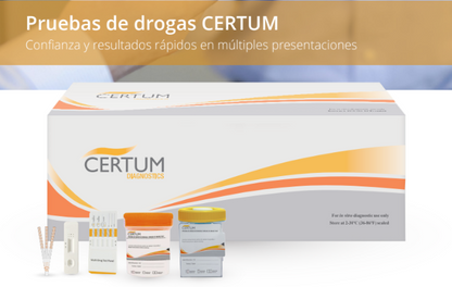 Prueba para detección de opiaceos (OPI) en tira - caja con 50 pruebas - Certum
