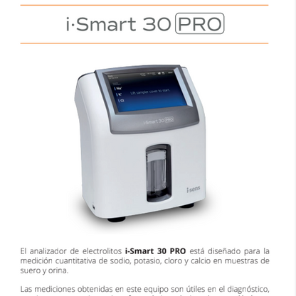 Analizador de Electrolitos i-Smart 30 PRO - i-Sense