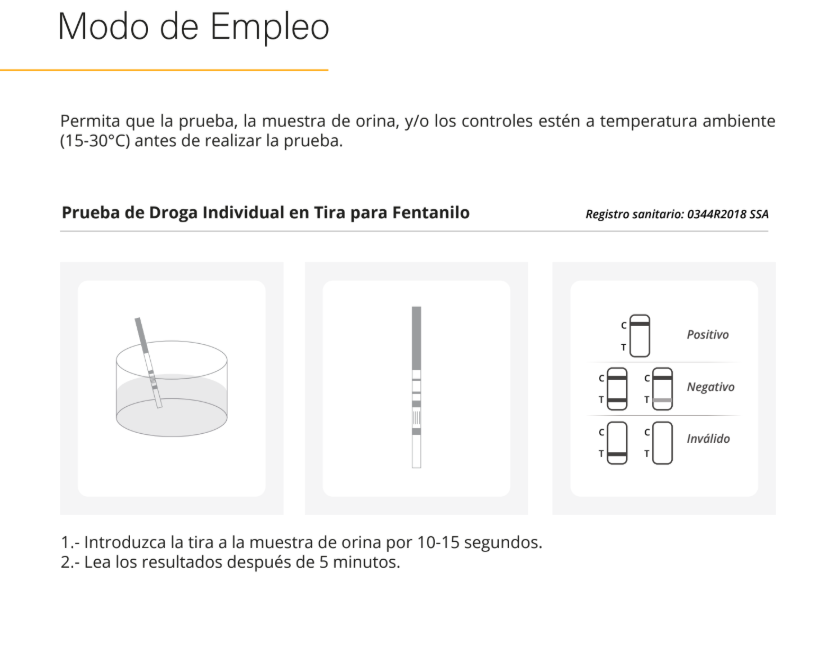 Prueba para detección de fentanilo (FYL) en cassette - caja con 40 pruebas - Certum DFY-102