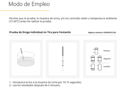 Prueba para detección de fentanilo (FYL) en cassette - caja con 40 pruebas - Certum DFY-102