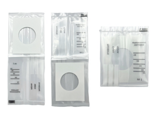Bolsa para urocultivo estéril (niño) de plástico grado médico. Pieza.
