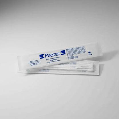 Aplicador estéril de algodón con mango de plástico c/300 Pzas - PROTEC