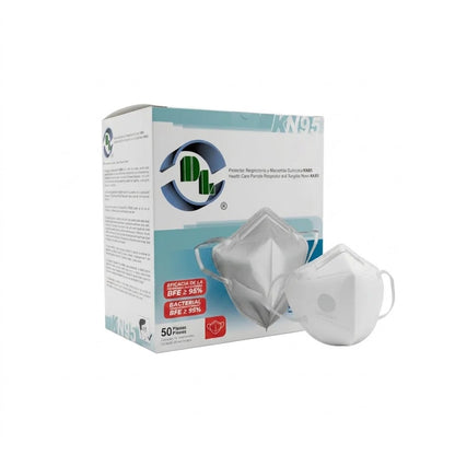 Cubrebocas Kn95 Certificado DL - Caja c/100 Pzs