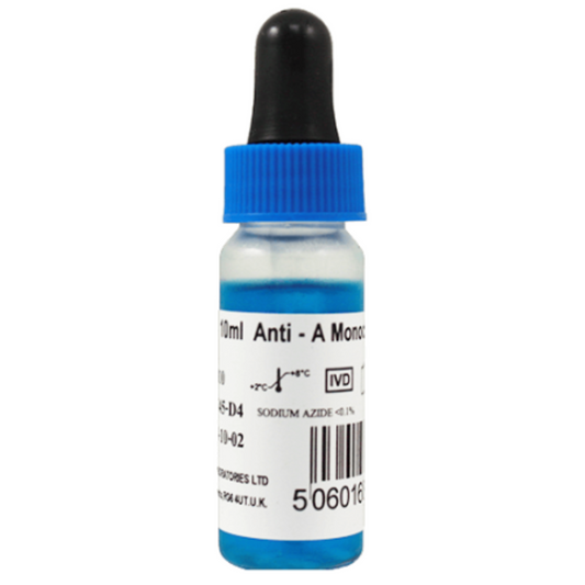 Suero Anti A Monoclonal en Reactivo - 1 frasco con 10 mL - Lorne