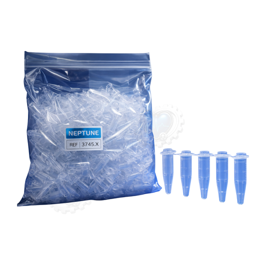 Tubo tipo Eppendorf 1.6ml c/tapa y sello, fondo redondo - Neptune - 500 Pzas Tubo Eppendorf Neptune México