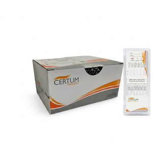 PANEL 4 PARÁMETROS EN ORINA (THC / COC / MET / ANF) - Caja con 25 Cassetes - CERTUM